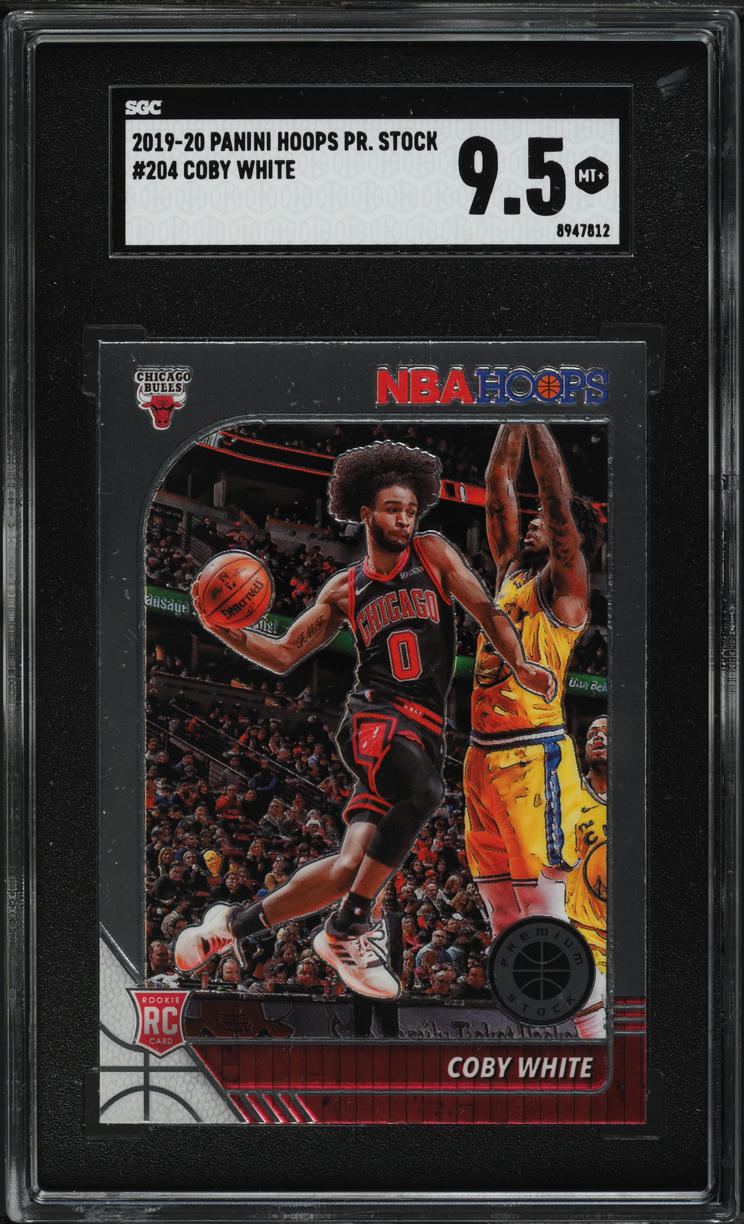 2019 Hoops Premium Stock Pulsar Coby White ROOKIE #204 SGC 9.5 MINT+