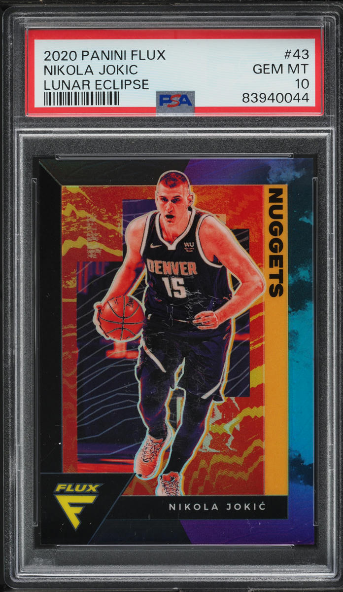 2020 Panini Flux Lunar Eclipse Nikola Jokic /25 #43 PSA 10 GEM MINT