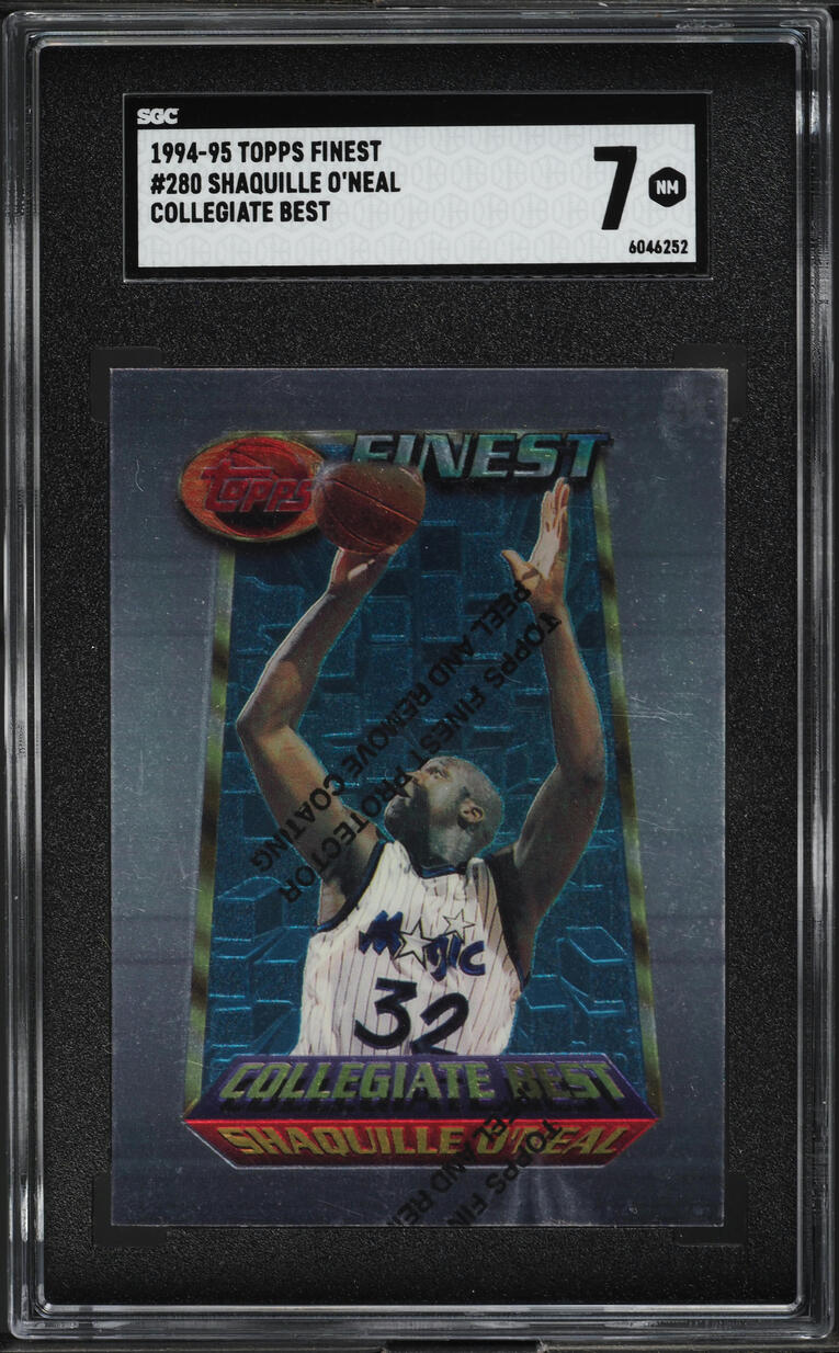 1994 Finest Collegiate Best w/ Coating Shaquille O'Neal #280 SGC 7 NRMT