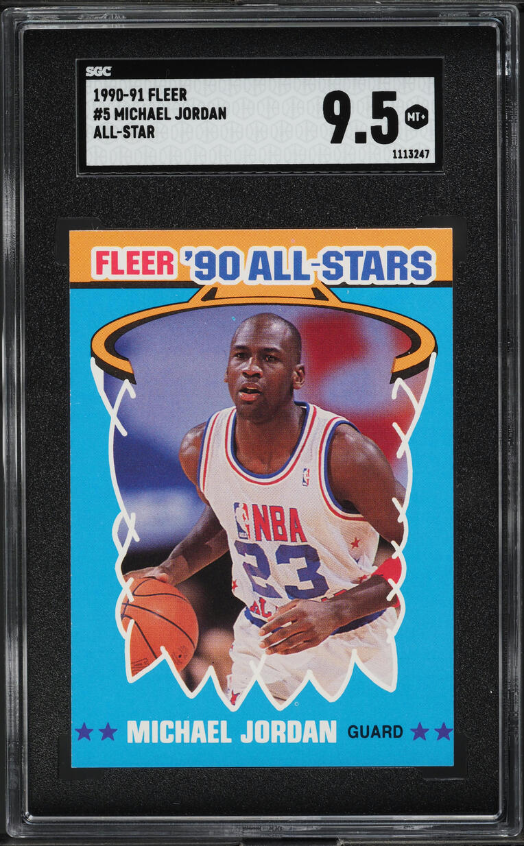 1990 Fleer All-Star Michael Jordan #5 SGC 9.5 MINT+