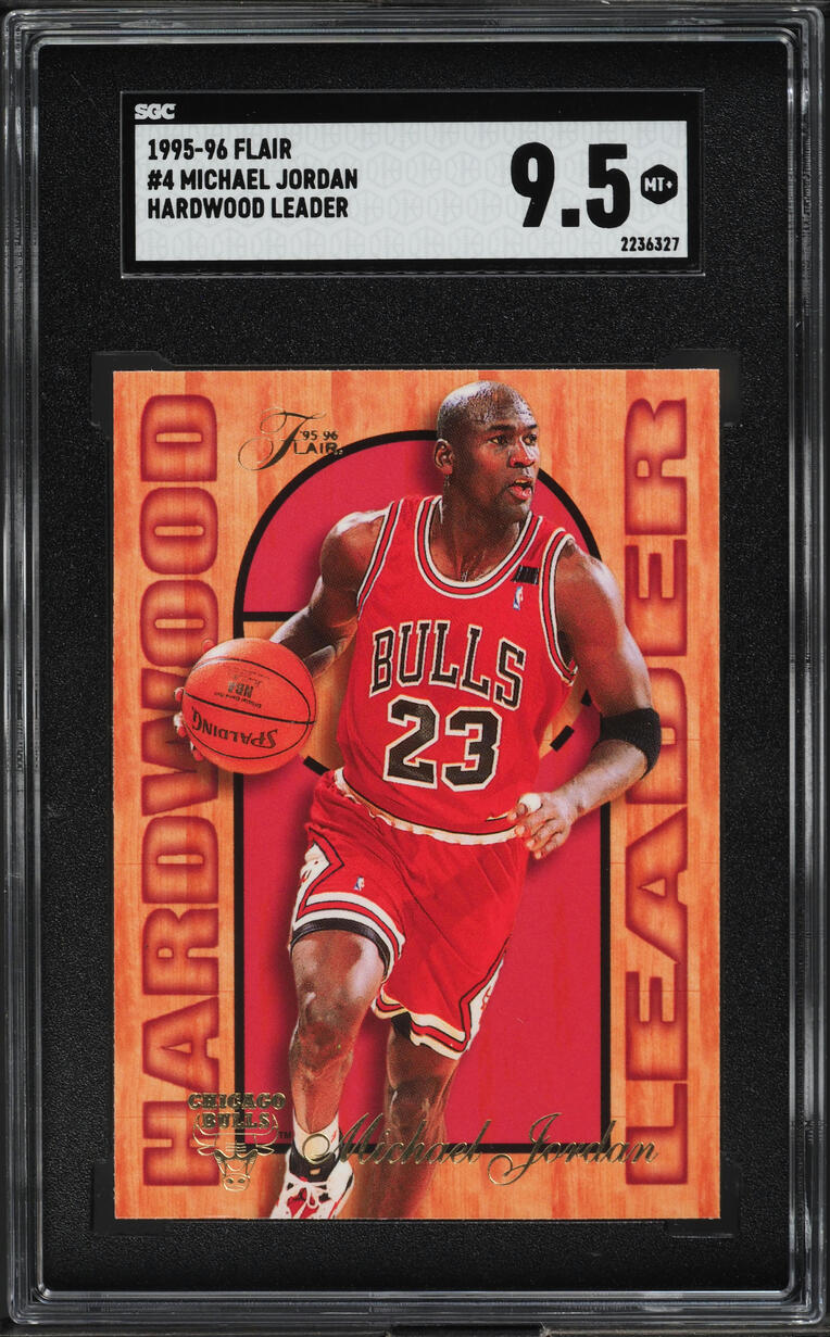 1995 Flair Hardwood Leaders Michael Jordan #4 SGC 9.5 MINT+
