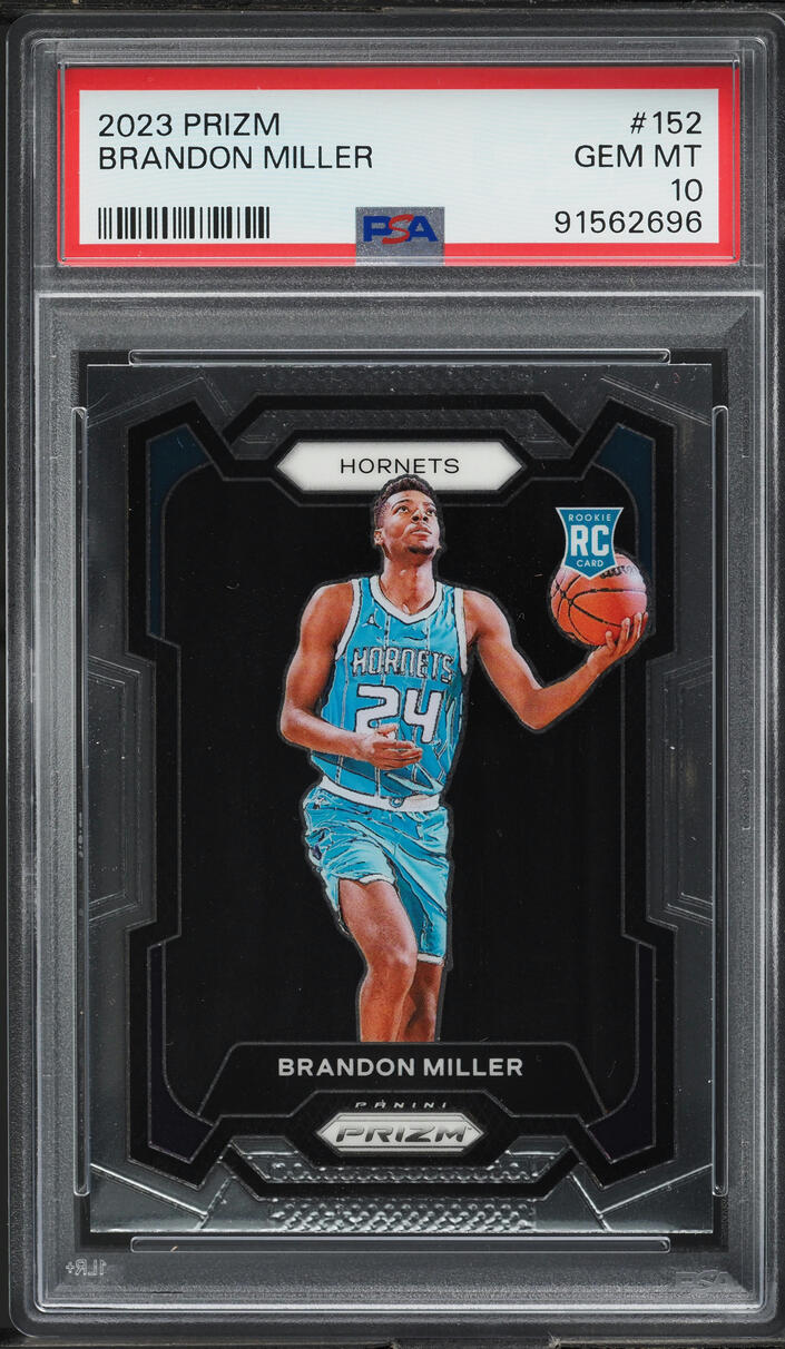 2023 Panini Prizm Brandon Miller ROOKIE #152 PSA 10 GEM MINT
