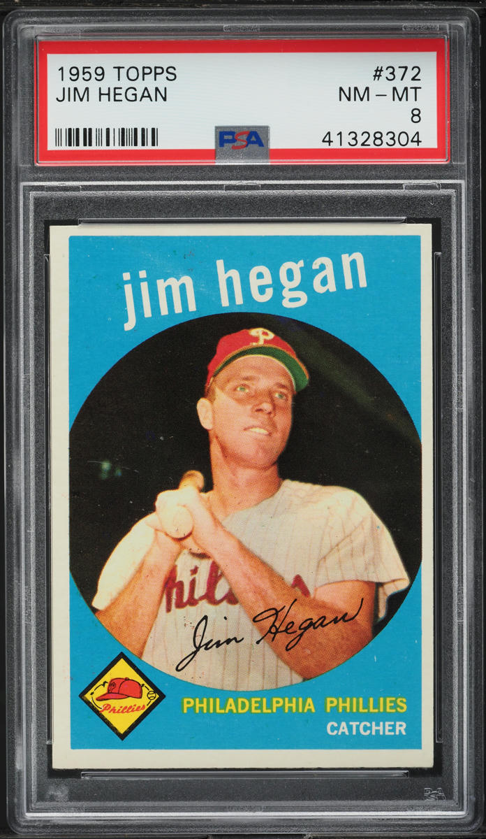1959 Topps Jim Hegan #372 PSA 8 NM-MT