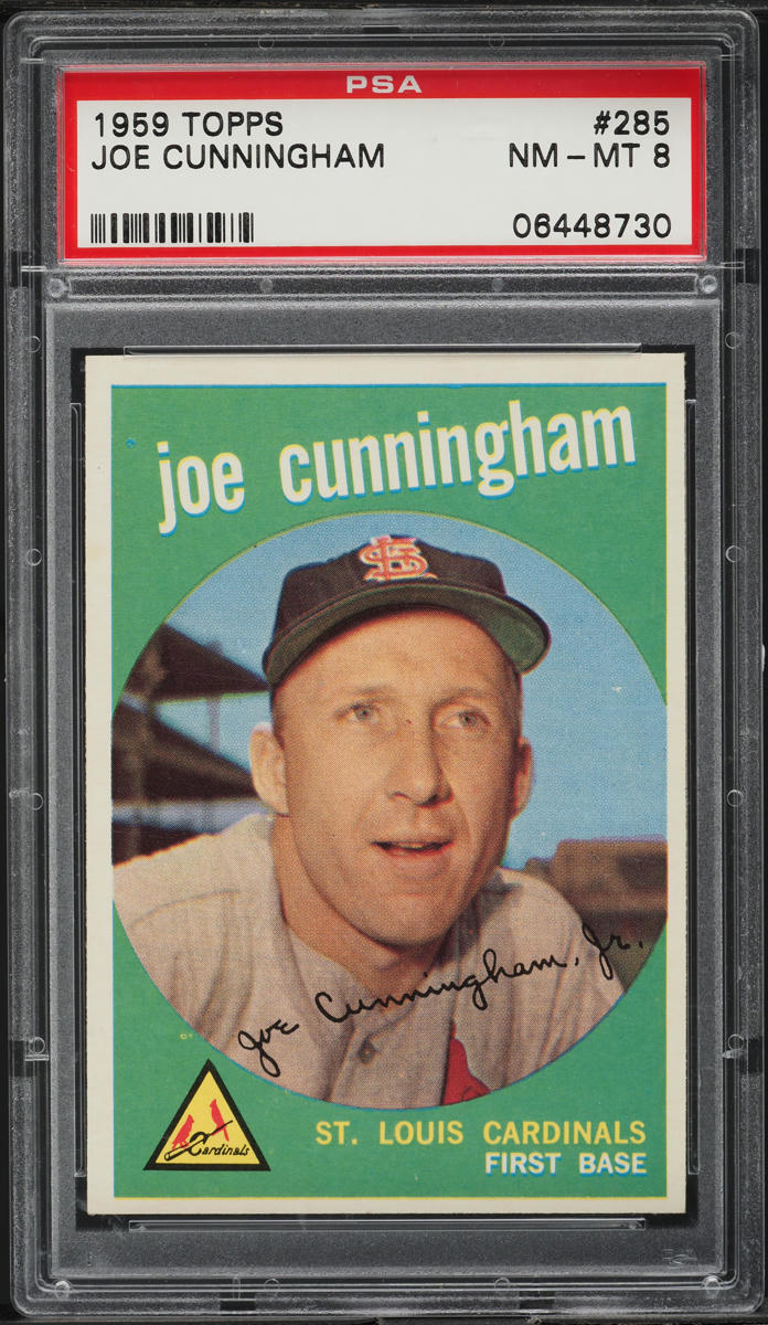 1959 Topps Joe Cunningham #285 PSA 8 NM-MT