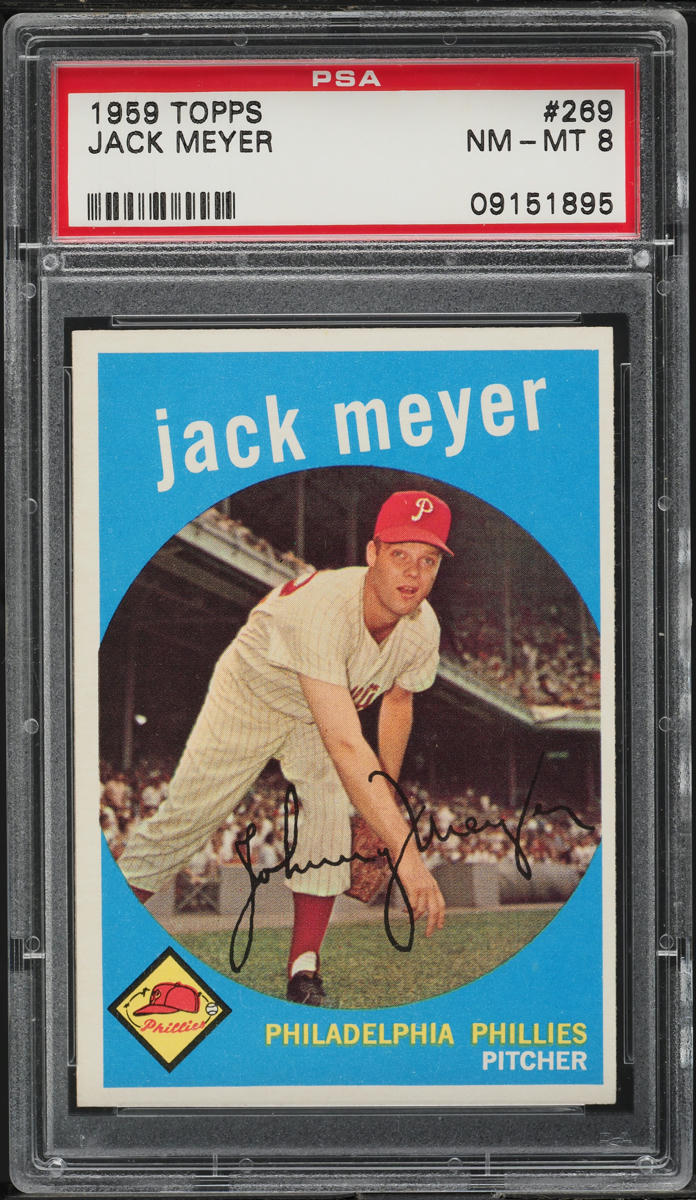 1959 Topps Jack Meyer #269 PSA 8 NM-MT