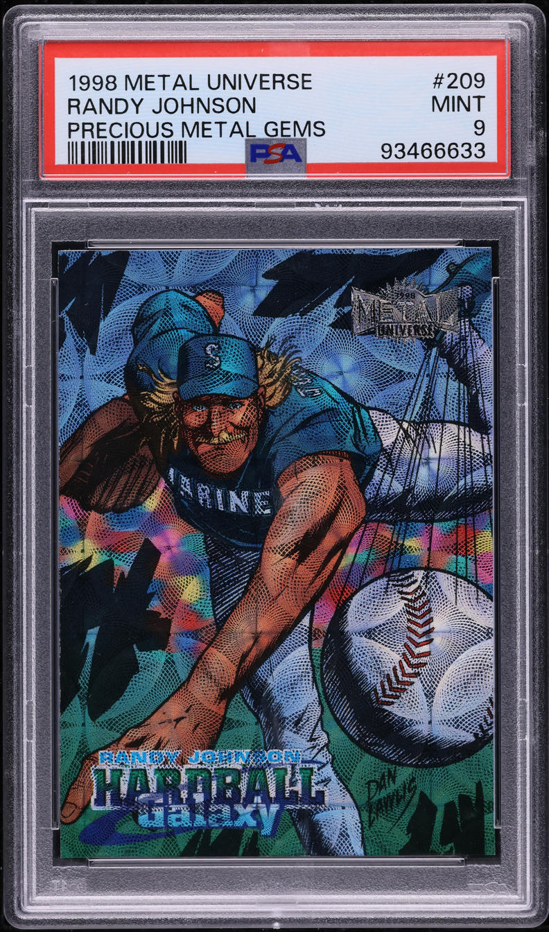 1998 Metal Universe Precious Metal Gems PMG Randy Johnson /50 #209 PSA 9 MINT