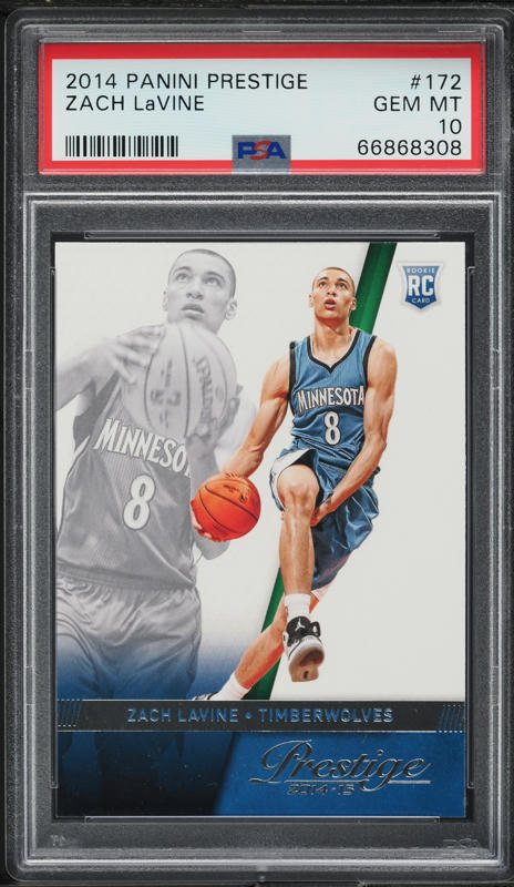 2014 Panini Prestige Zach LaVine ROOKIE #172 PSA 10 GEM MINT on