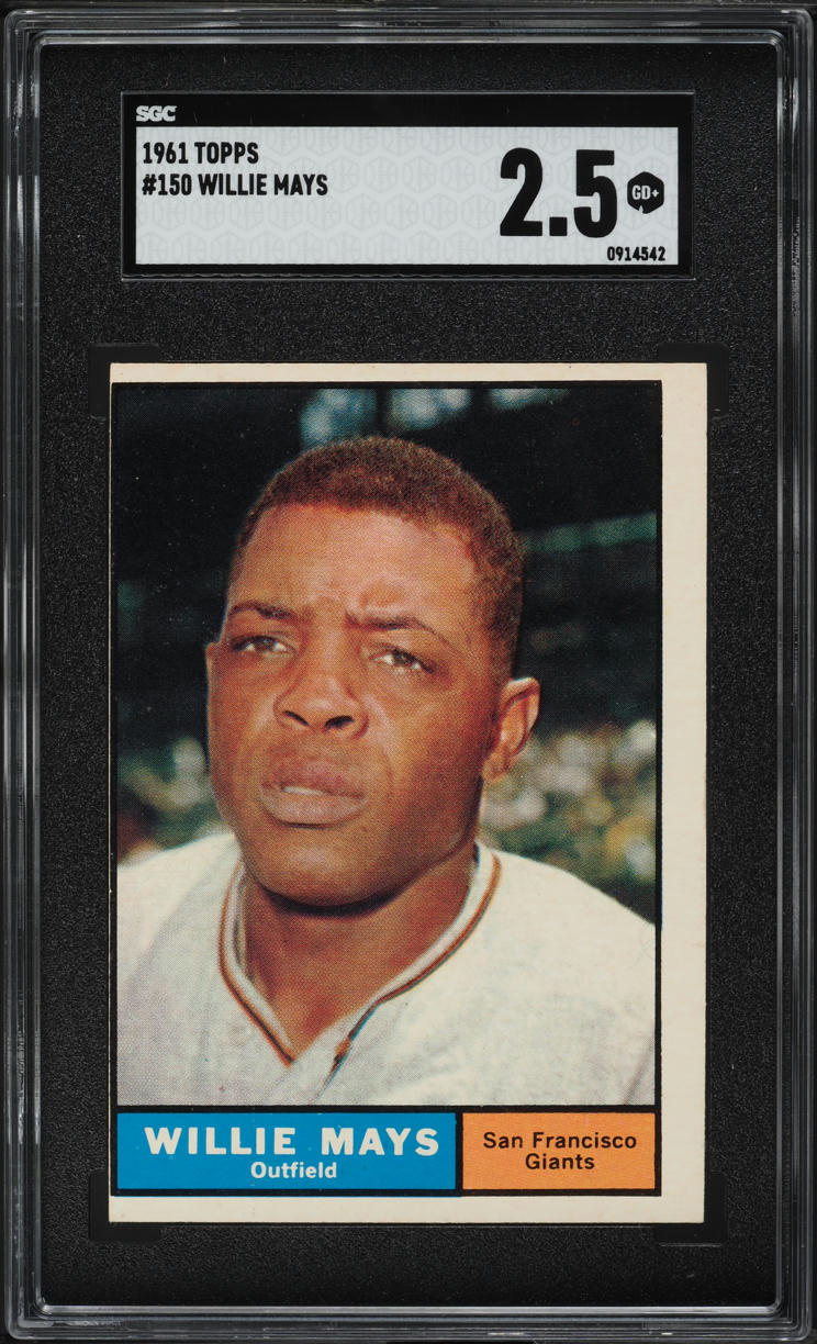 1961 Topps Willie Mays #150 SGC 2.5 GD+
