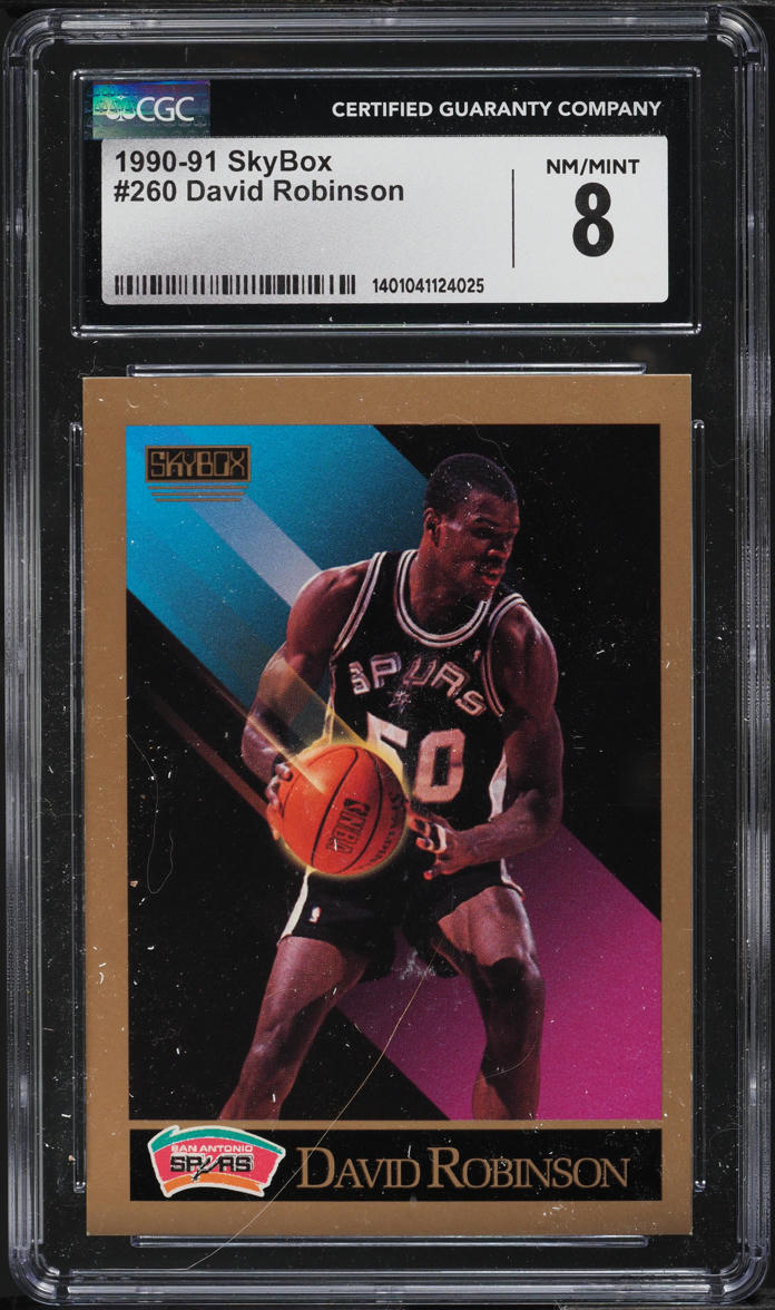 1990 Skybox Basketball David Robinson #260 CGC 8 NM-MT