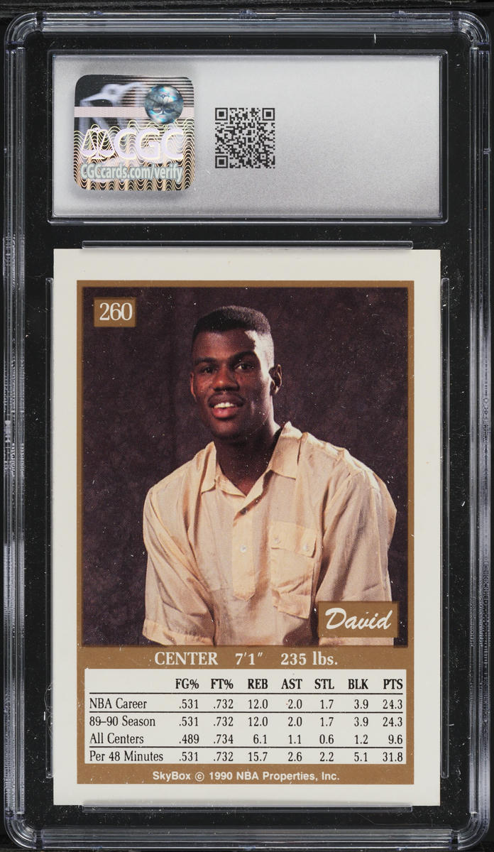 1990 Skybox Basketball David Robinson #260 CGC 8 NM-MT