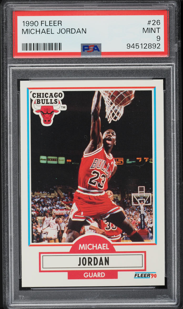 1990 Fleer Basketball Michael Jordan #26 PSA 9 MINT