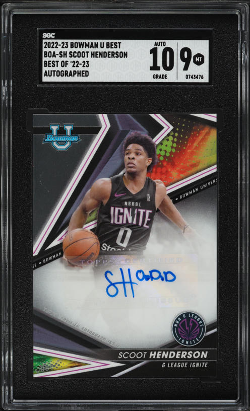 2023 Topps Motif Headline Signatures Cadmium Orange Jaren Jackson