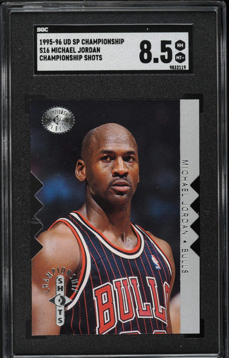 1995 SP Championship Shots Michael Jordan #S16 SGC 8.5 NM-MT+