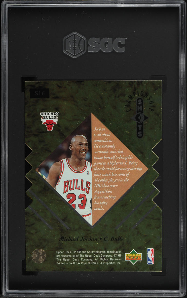 1995 SP Championship Shots Michael Jordan #S16 SGC 8.5 NM-MT+