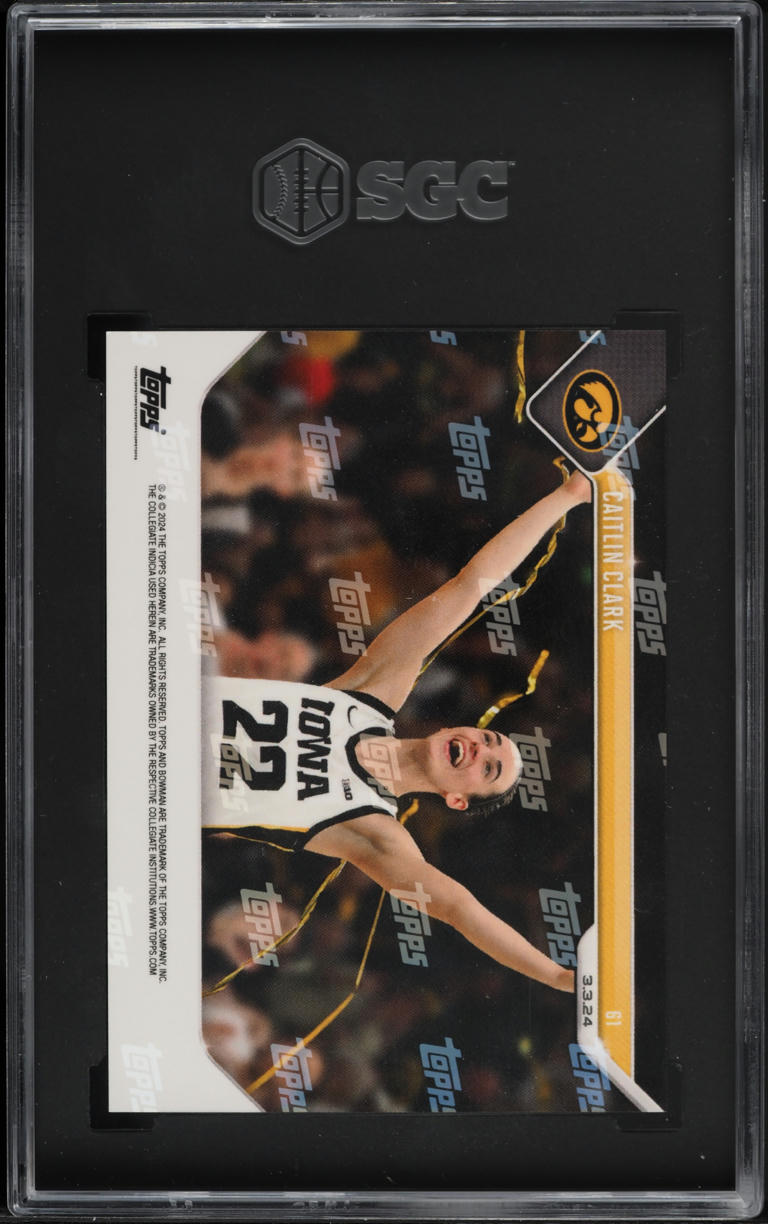2023 Bowman U Now Caitlin Clark ROOKIE #61 SGC 9.5 MINT+