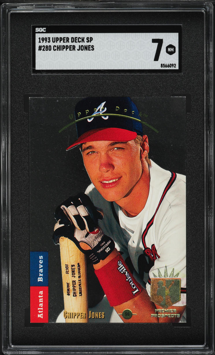 1993 SP Foil Chipper Jones ROOKIE #280 SGC 7 NRMT