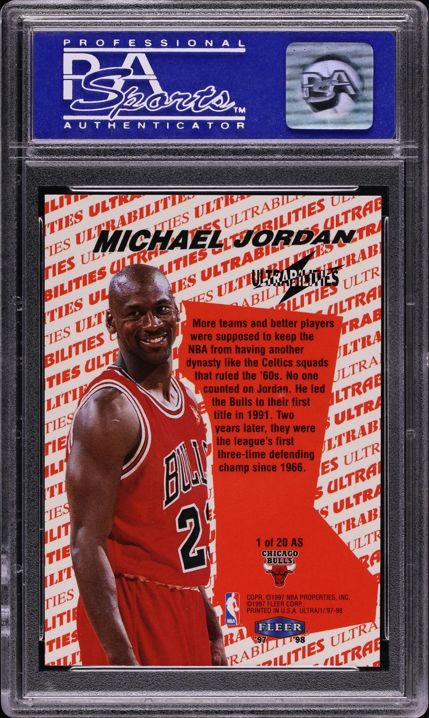 1997 Ultra Ultrabilities All-Star Michael Jordan #1 PSA 10 GEM MINT