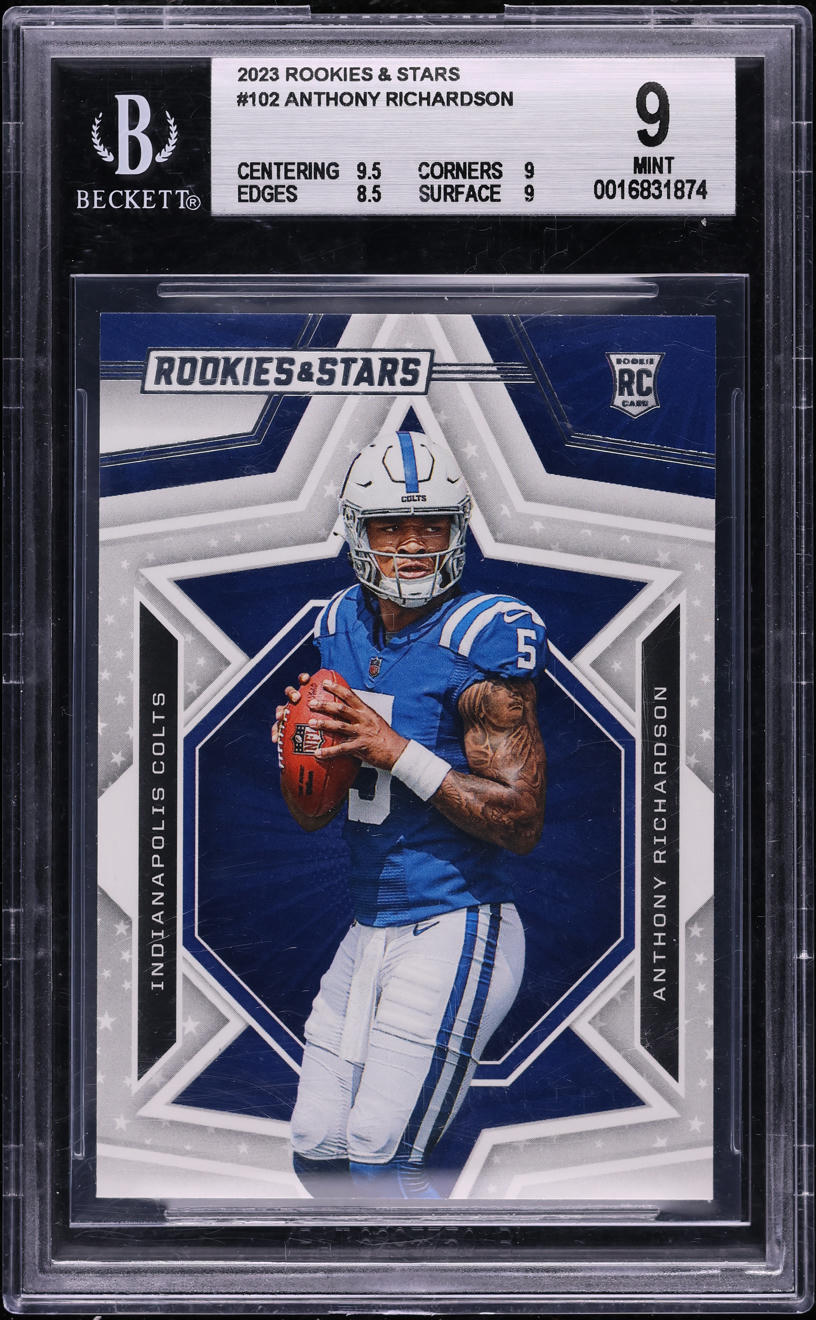 2023 Panini Rookies & Stars Anthony Richardson ROOKIE #102 BGS 9 MINT