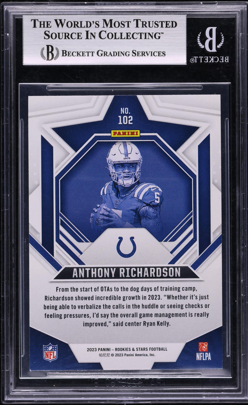 2023 Panini Rookies & Stars Anthony Richardson ROOKIE #102 BGS 9 MINT