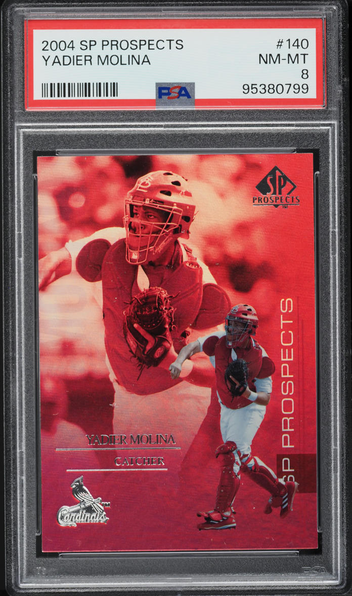 2004 SP Prospects Yadier Molina ROOKIE #140 PSA 8 NM-MT