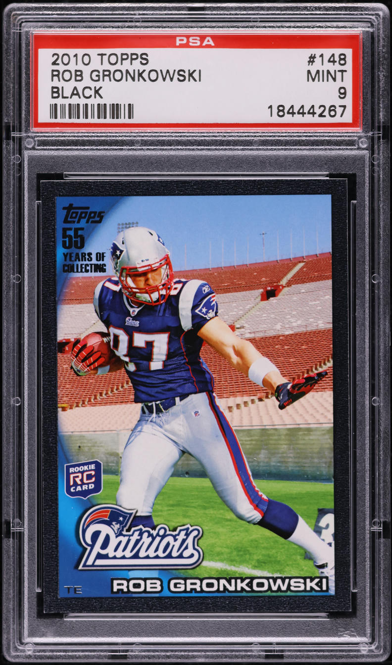 2010 Topps Black Rob Gronkowski ROOKIE /55 #148 PSA 9 MINT