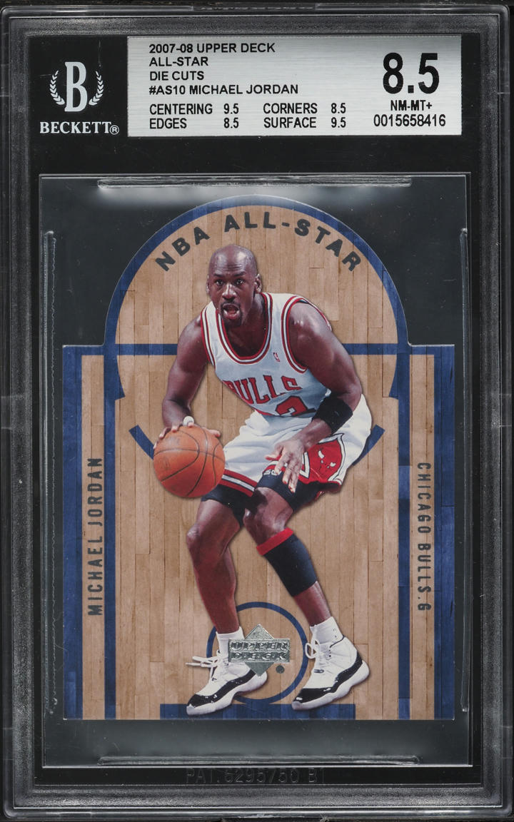 2007 Upper Deck All-Star Die-Cuts Michael Jordan #AS-10 BGS 8.5 NM-MT+