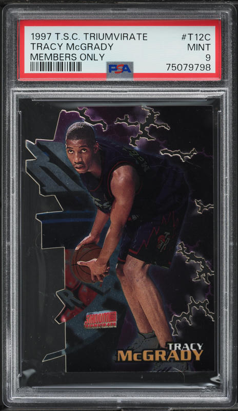 1997 Finest Embossed Refractor Tracy Mcgrady ROOKIE /263 #294 PSA