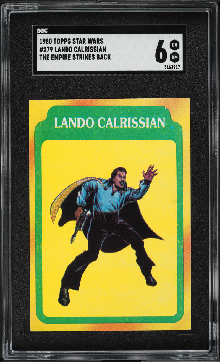 1980 Topps Star Wars Lando Calrissian THE EMPIRE STRIKES BACK #279 SGC 6 EXMT