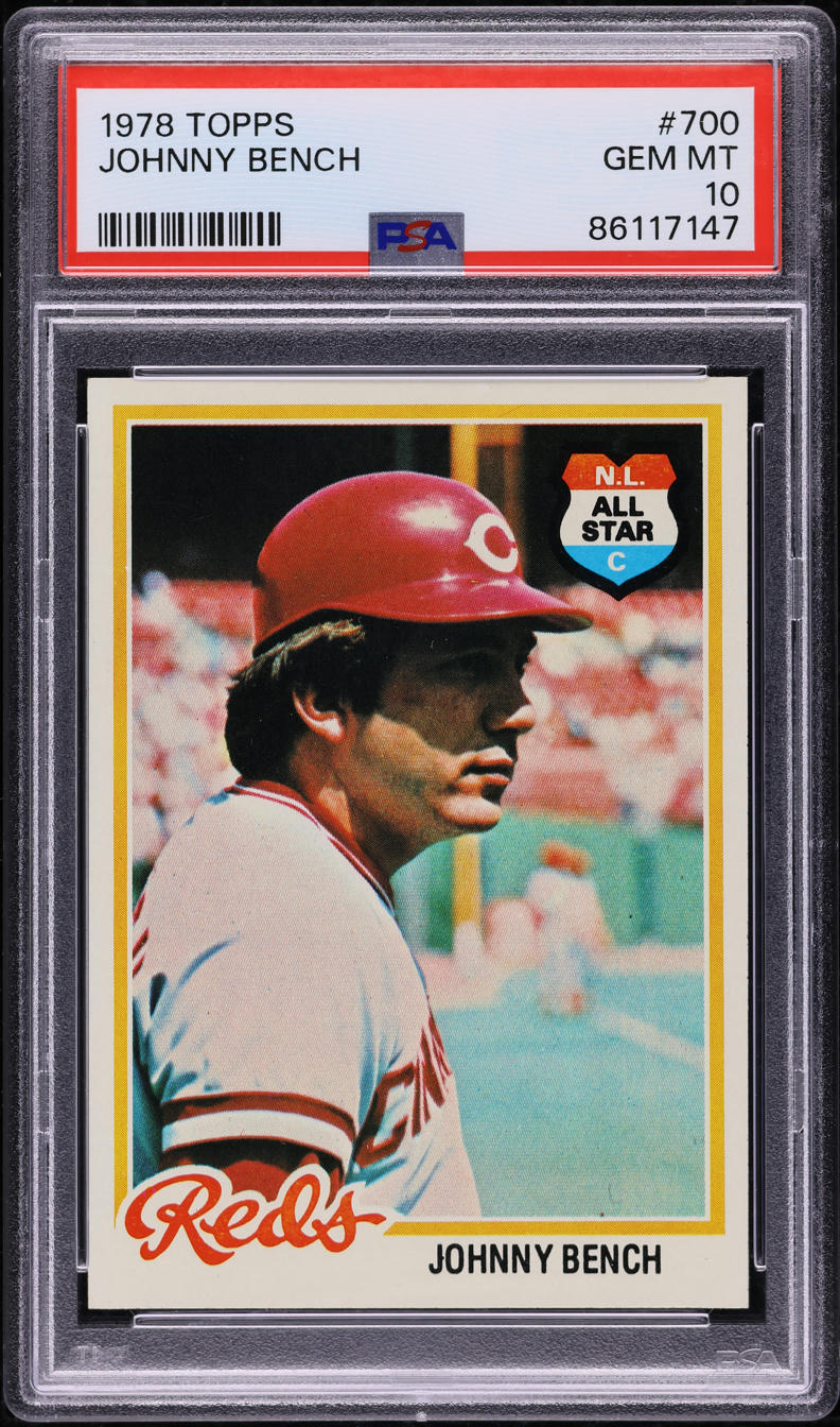 1978 Topps Johnny Bench #700 PSA 10 GEM MINT