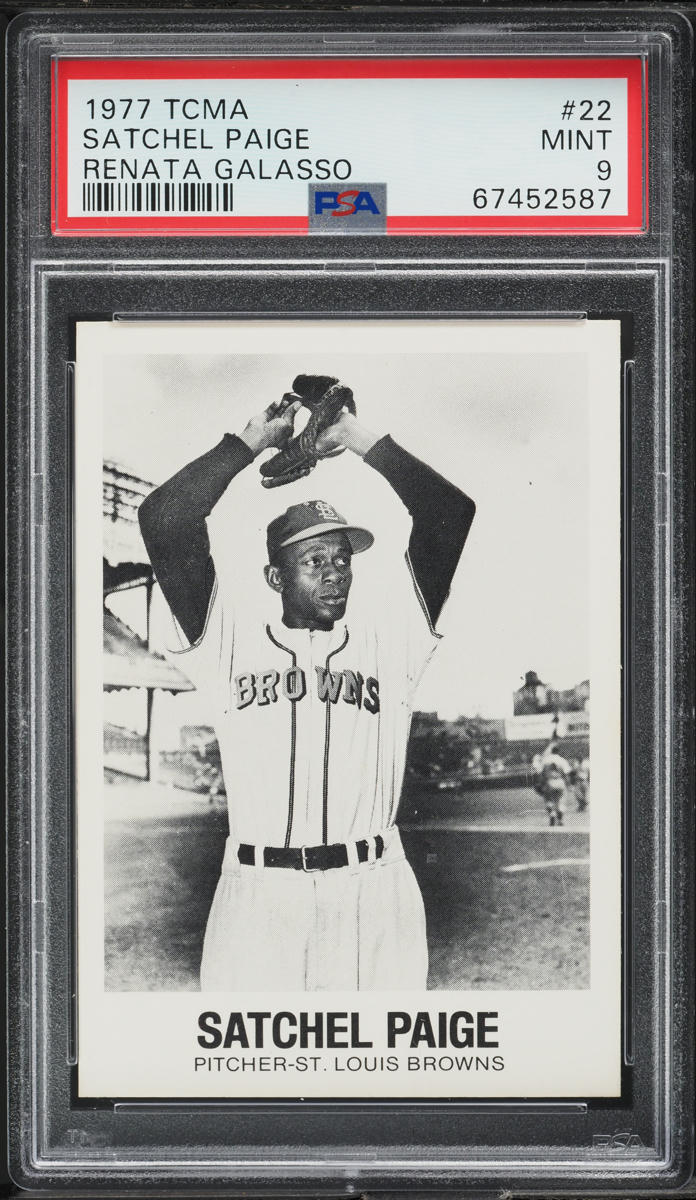 1977 TCMA Renata Galasso Satchel Paige #22 PSA 9 MINT