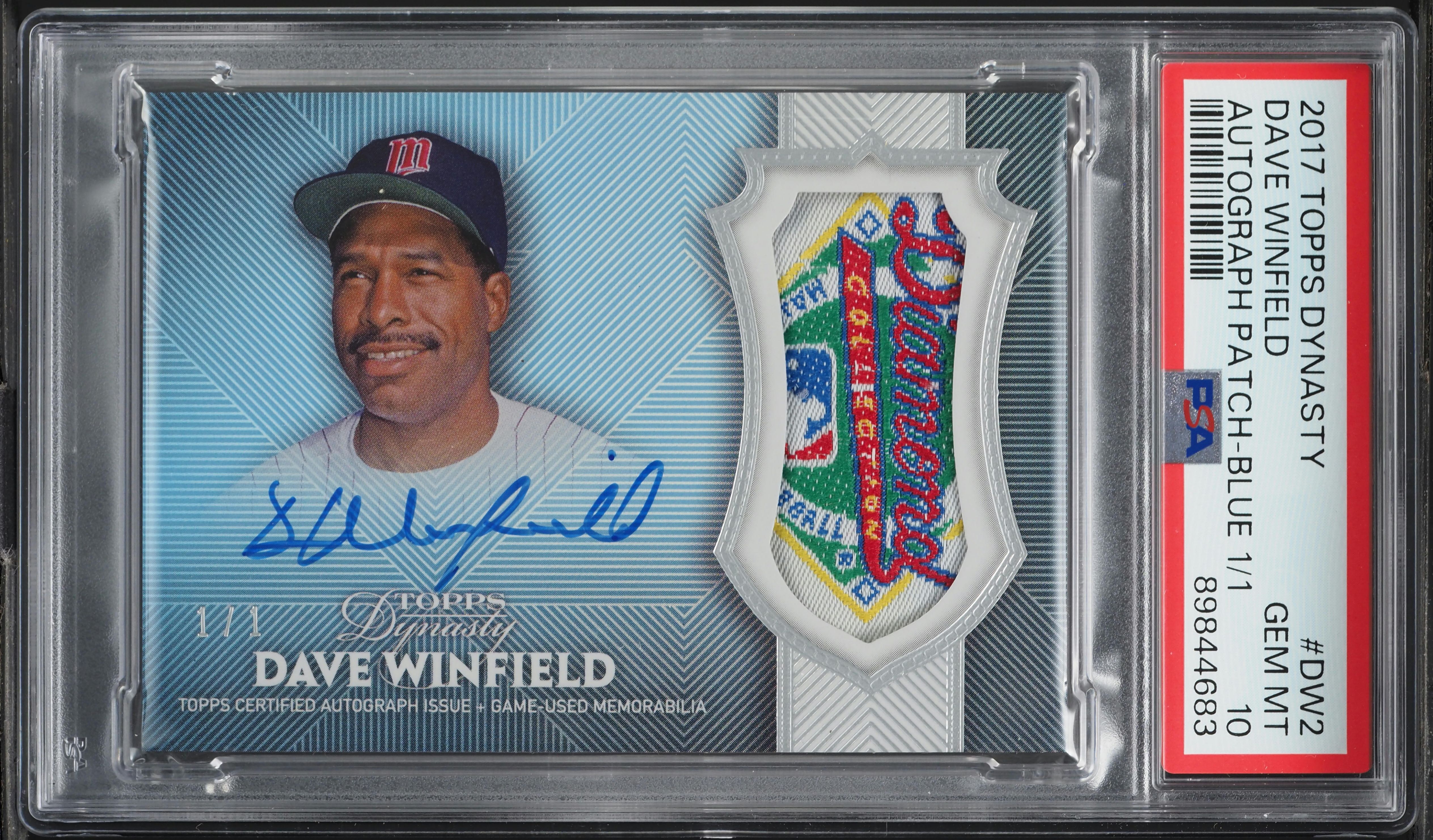 2017 Topps Dynasty Dave Winfield デーブ・ウィンフィールド auto サイン