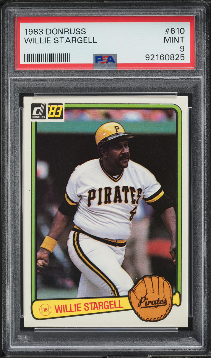 1983 Donruss Willie Stargell #610 PSA 9 MINT