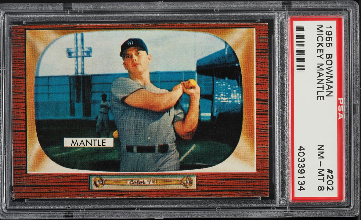 1955 Bowman Mickey Mantle #202 PSA 8 NM-MT