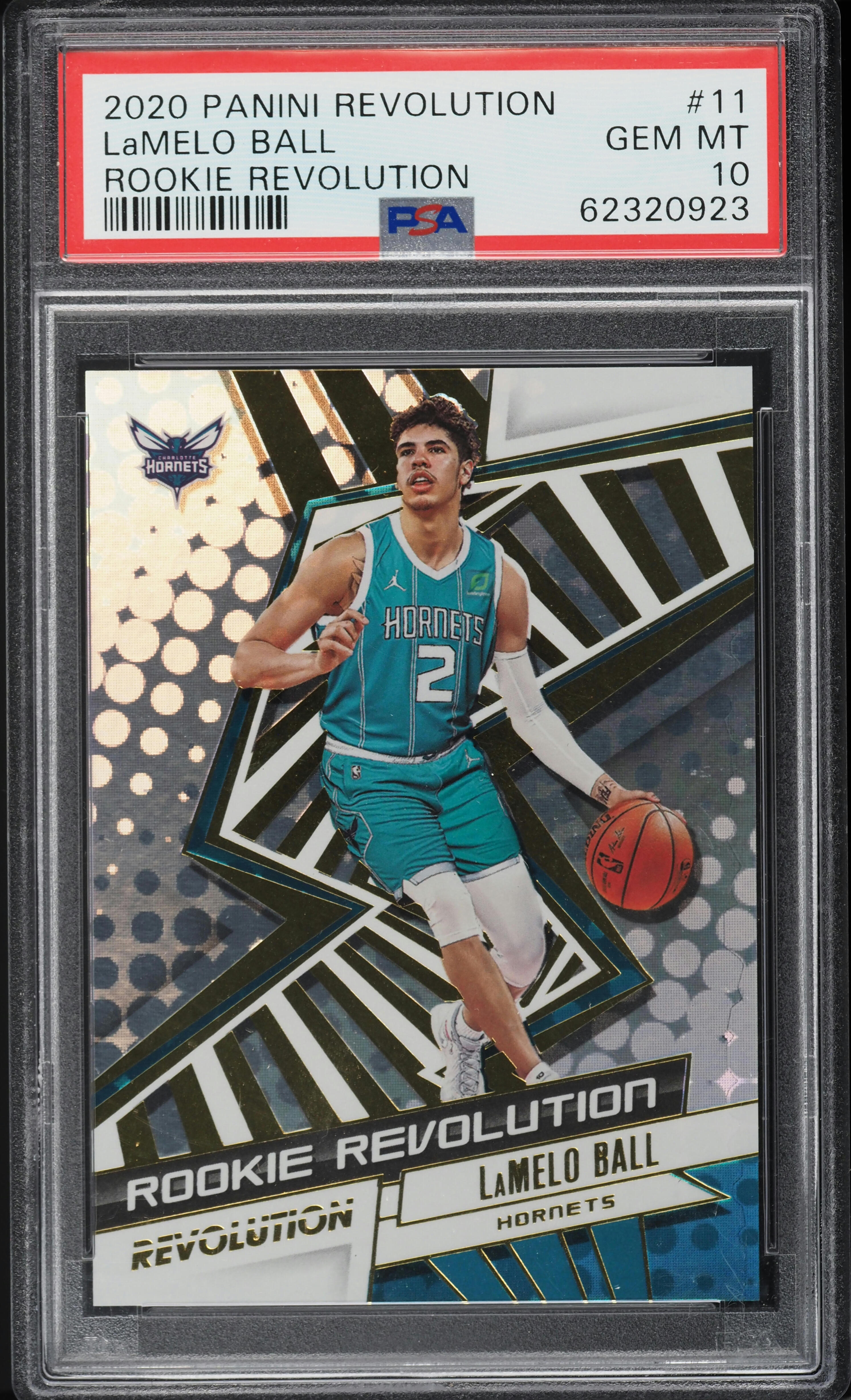 2020 Panini Revolution LaMelo Ball ROOKIE #11 PSA 10 GEM MINT on