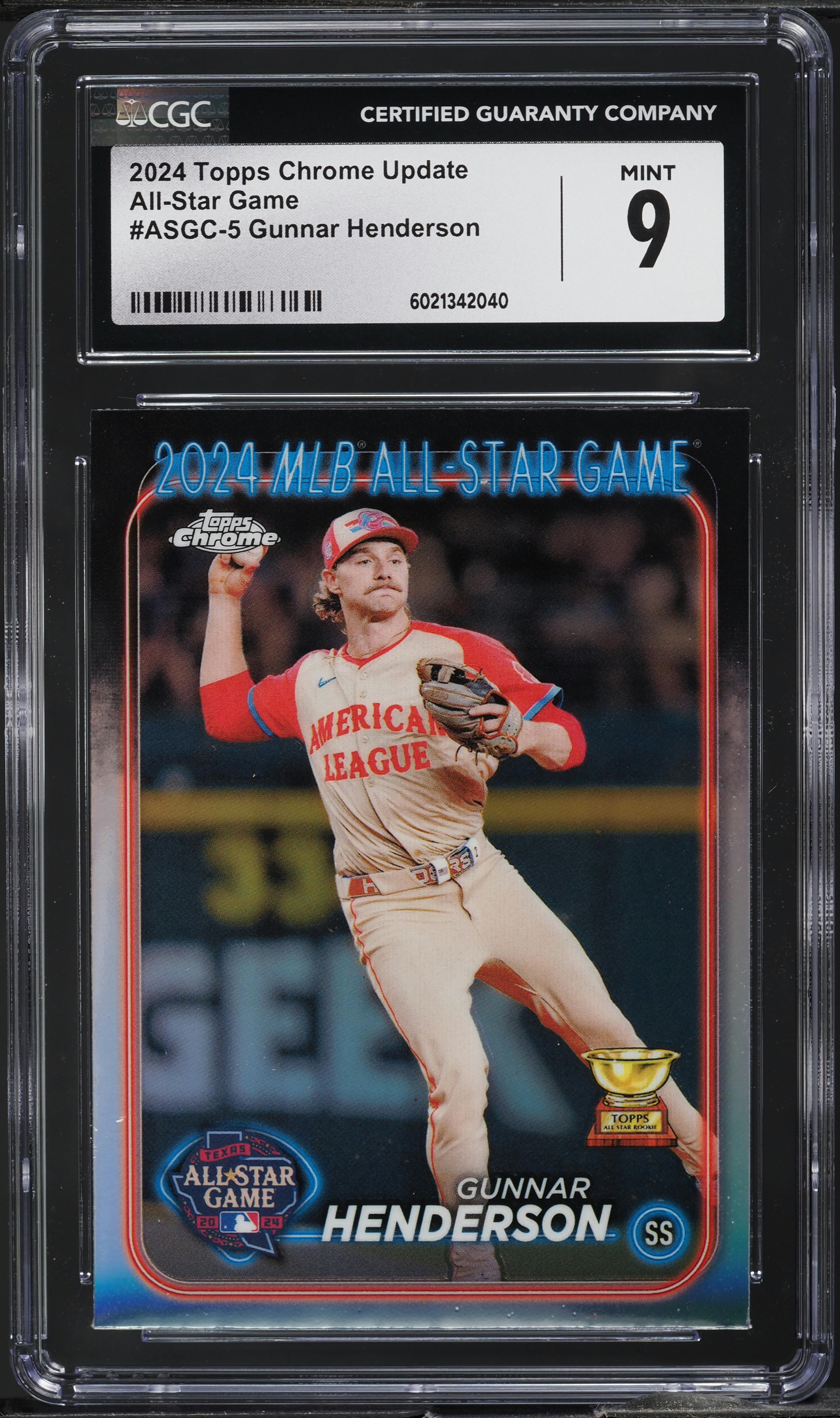 2024 Topps Chrome Update All-Star Game Gunnar Henderson #ASGC-5