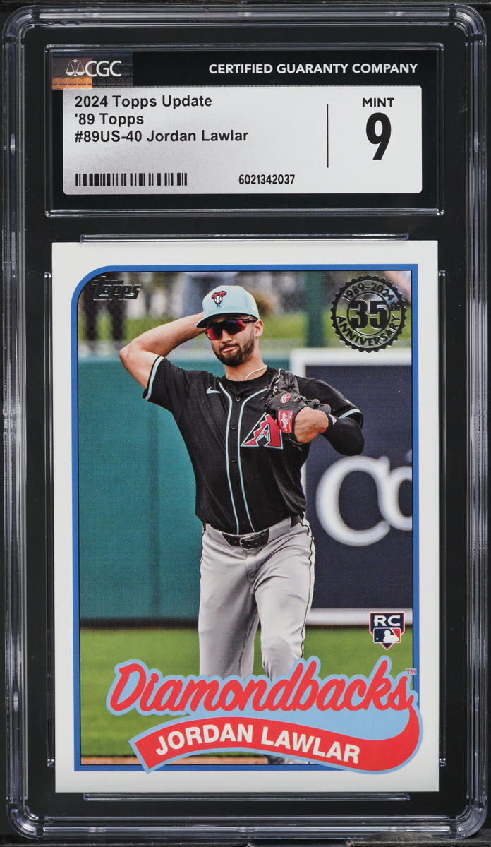 2024 Topps Update '89 Jordan Lawlar ROOKIE #89US-40 CGC 9 MINT