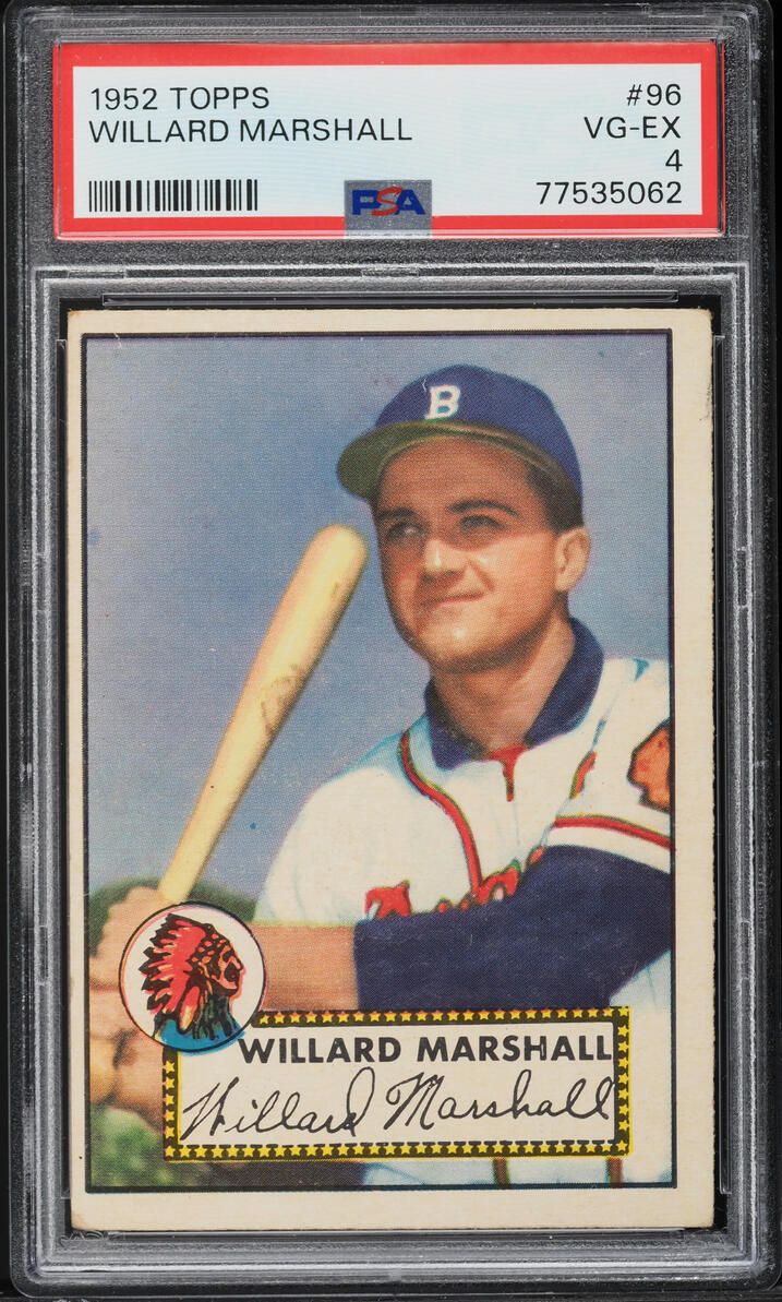 1952 Topps Willard Marshall #96 PSA 4 VGEX