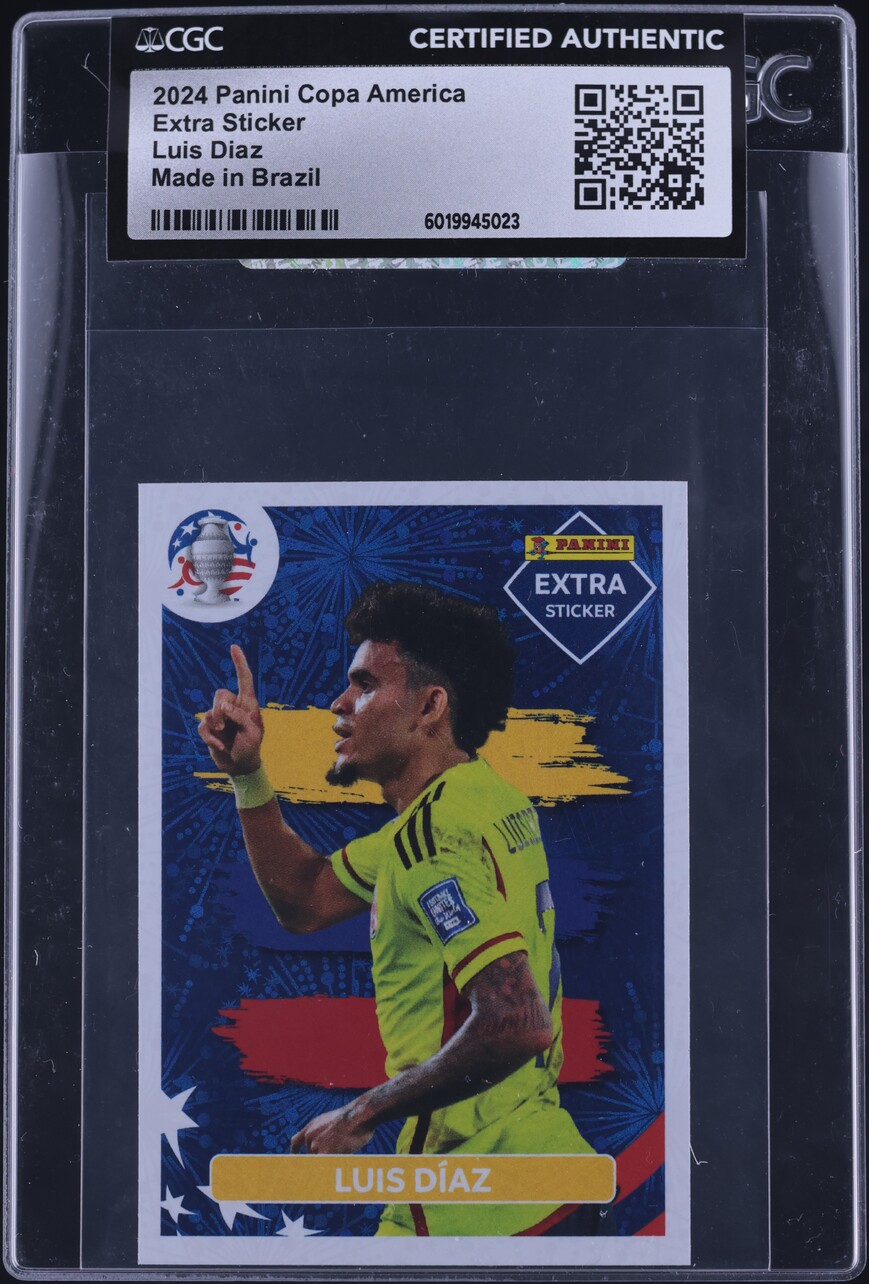 2024 Panini Copa America Extra Sticker Luis Diaz CGC AUTH