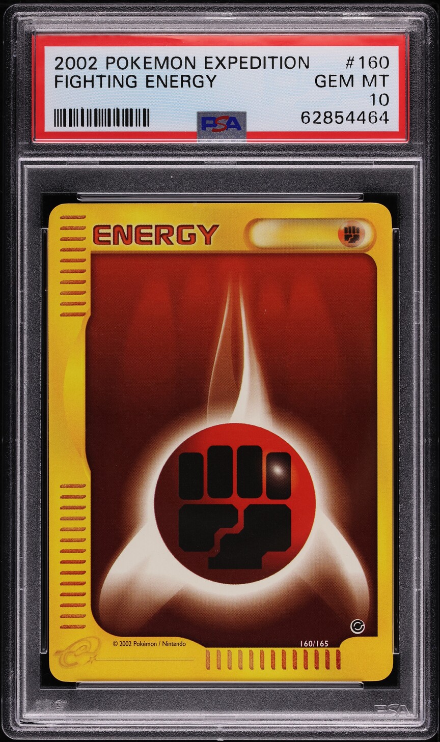2002 Pokemon Expedition Fighting Energy #160 PSA 10 GEM MINT