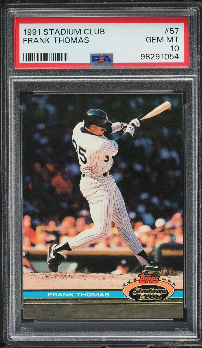 1991 Stadium Club Frank Thomas #57 PSA 10 GEM MINT