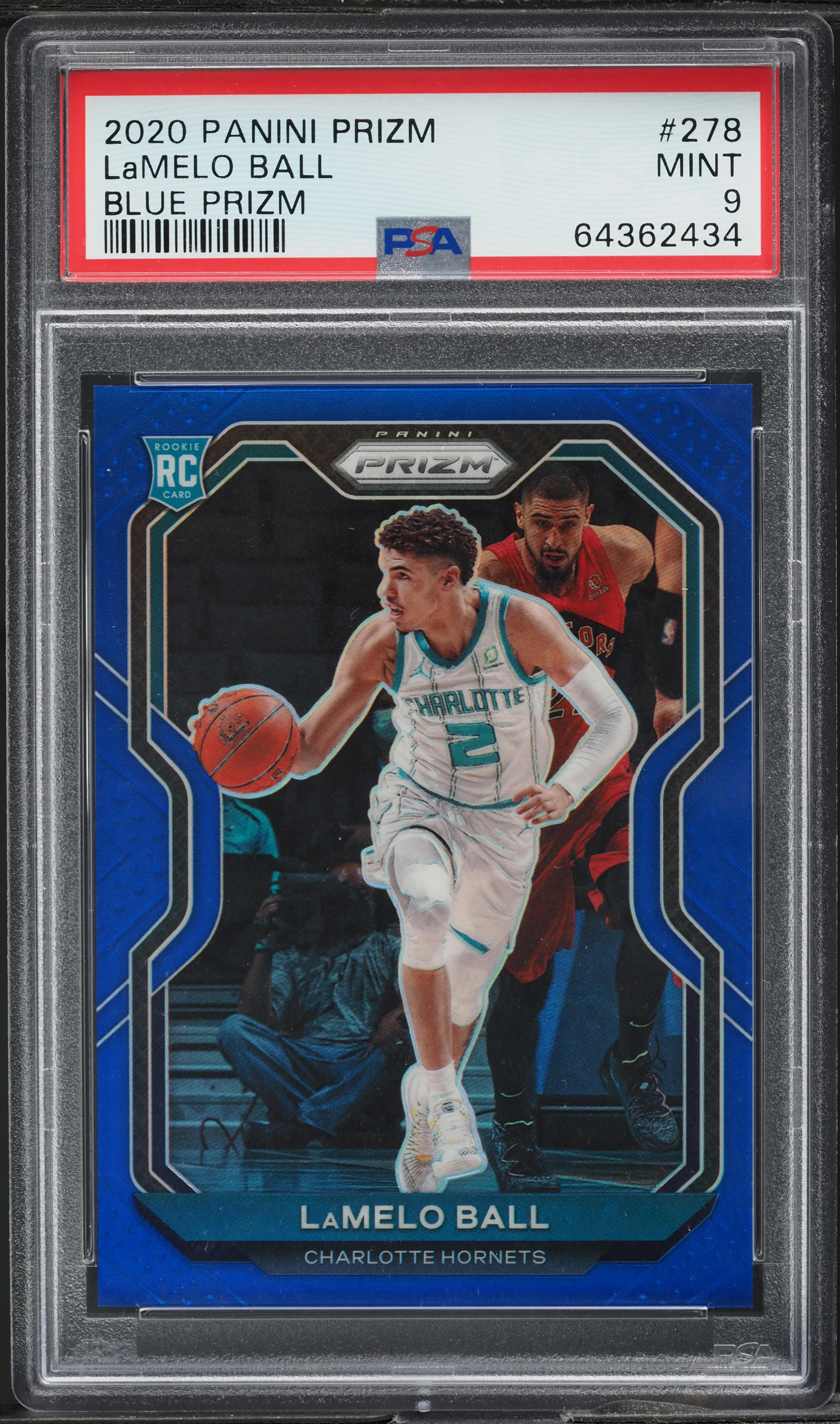 2020 Panini Prizm Blue LaMelo Ball ROOKIE /199 #278 PSA 9 MINT on