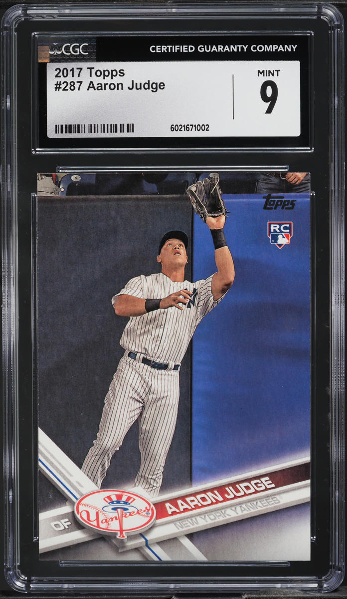 2017 Topps Aaron Judge ROOKIE #287 CGC 9 MINT