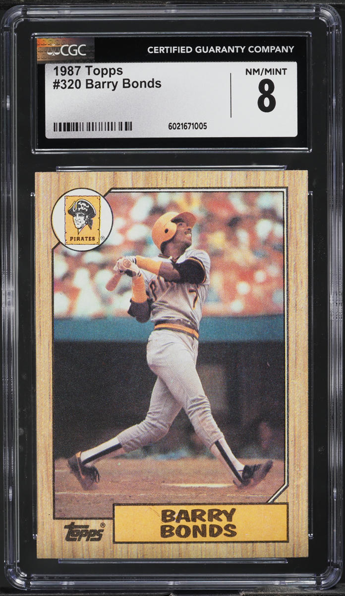 1987 Topps Barry Bonds ROOKIE #320 CGC 8 NM-MT