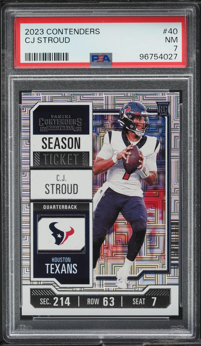 2023 Panini Contenders C.J. Stroud ROOKIE #40 PSA 7 NRMT