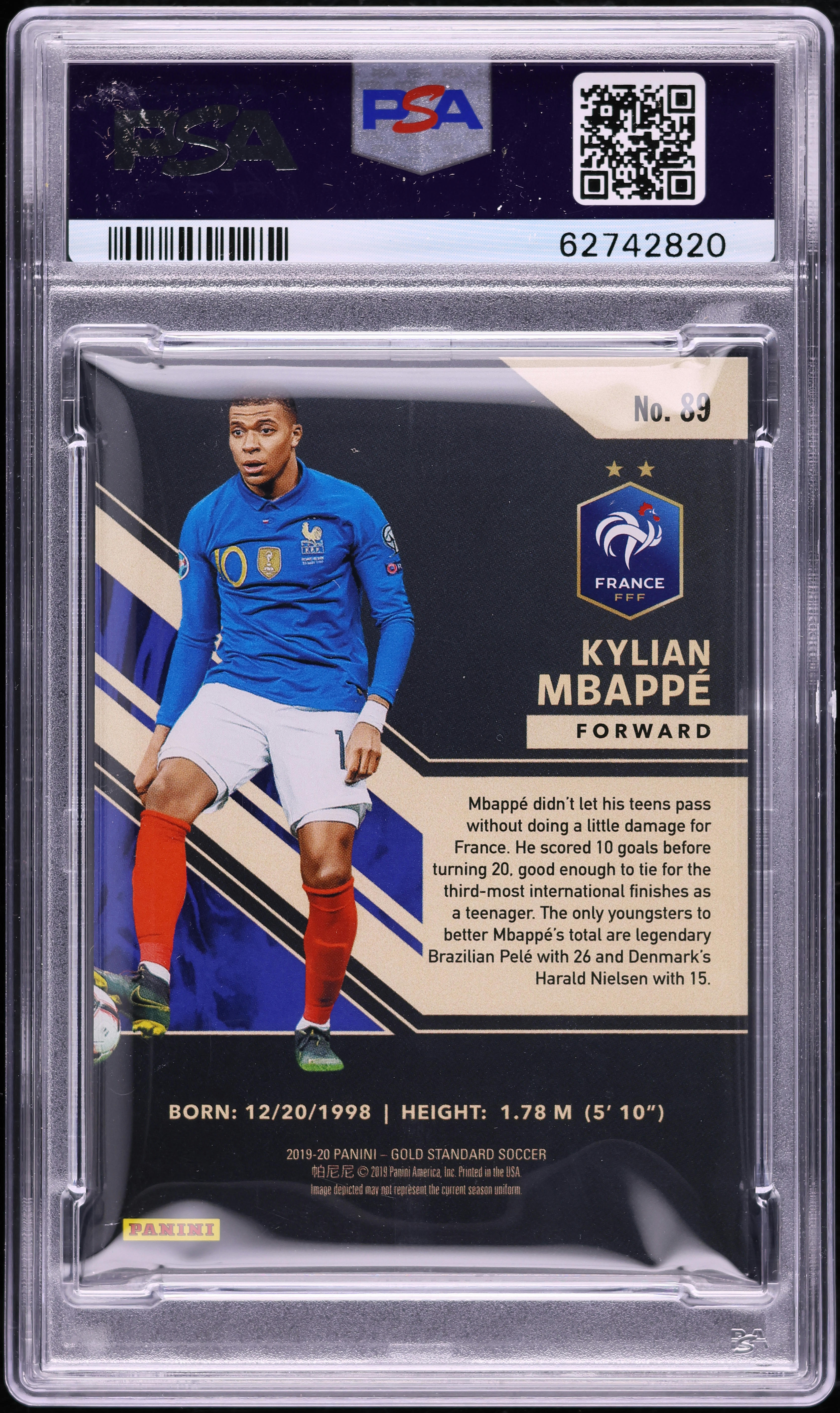 その他 mbappe psa10 2019 Panini Gold Standard Kylian Mbappe /129 #89 PSA 10 GEM MINT