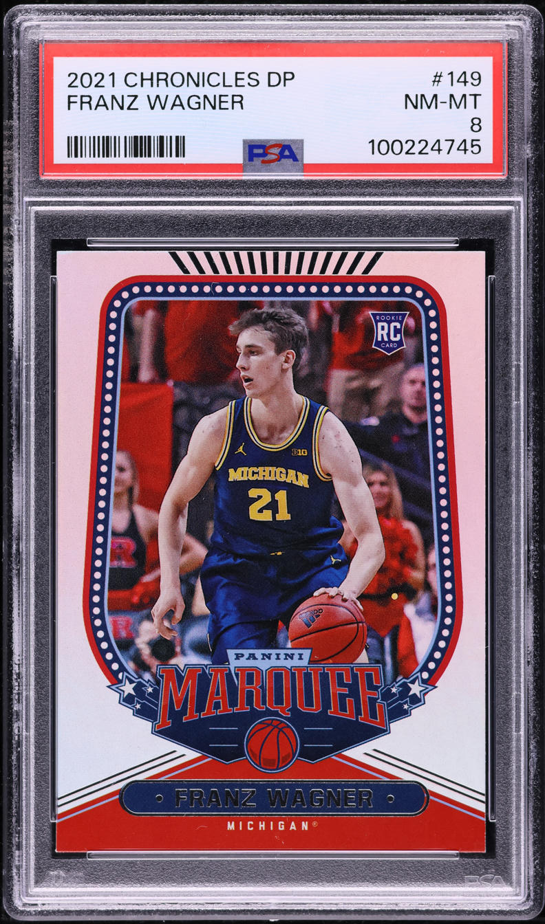 2021 Panini Chronicles Draft Picks Marquee Franz Wagner ROOKIE #149 PSA 8 NM-MT