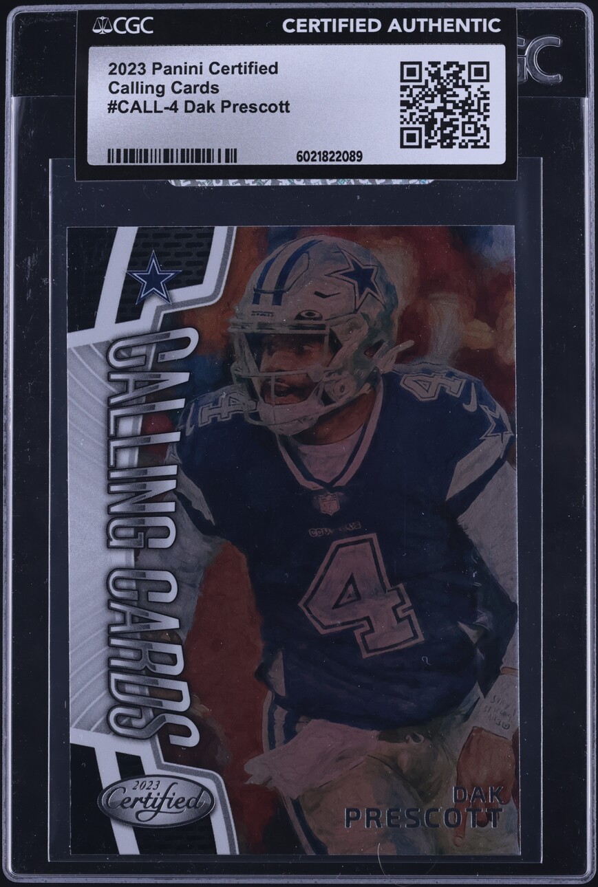 2023 Panini Certified Calling Cards Dak Prescott #CALL-4 CGC AUTH