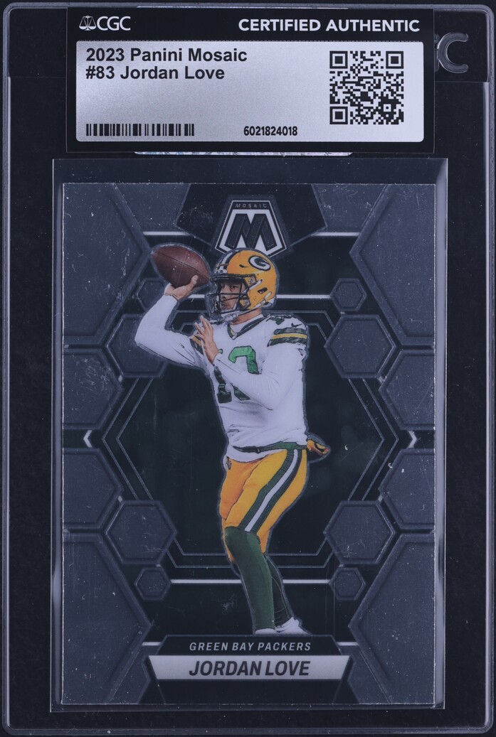 2023 Panini Mosaic Jordan Love #83 CGC AUTH
