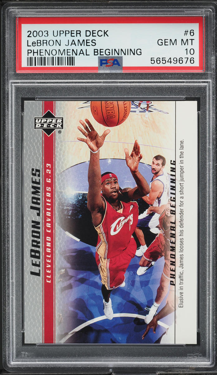 2004 upper deck lebron james phenomenal beginning