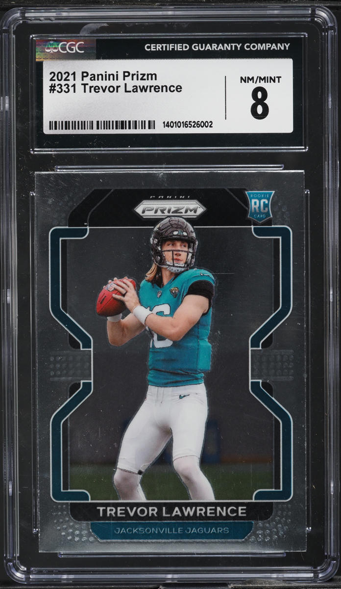 2021 Panini Prizm Trevor Lawrence ROOKIE #331 CGC 8 NM-MT